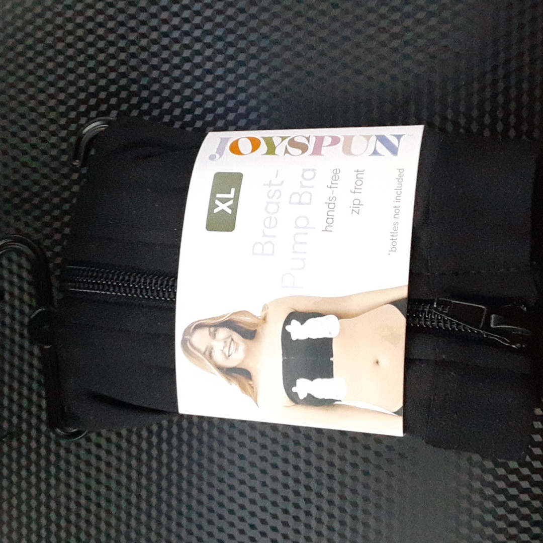 Nwt Joyspun Breast Pump Bra. Hands Free With Zip Front.